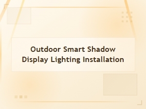 Outdoor Smart Shadow Display Lighting Installation Guide